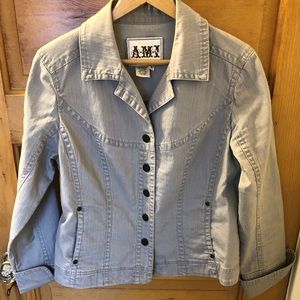 Ami Gray Denim Jacket
